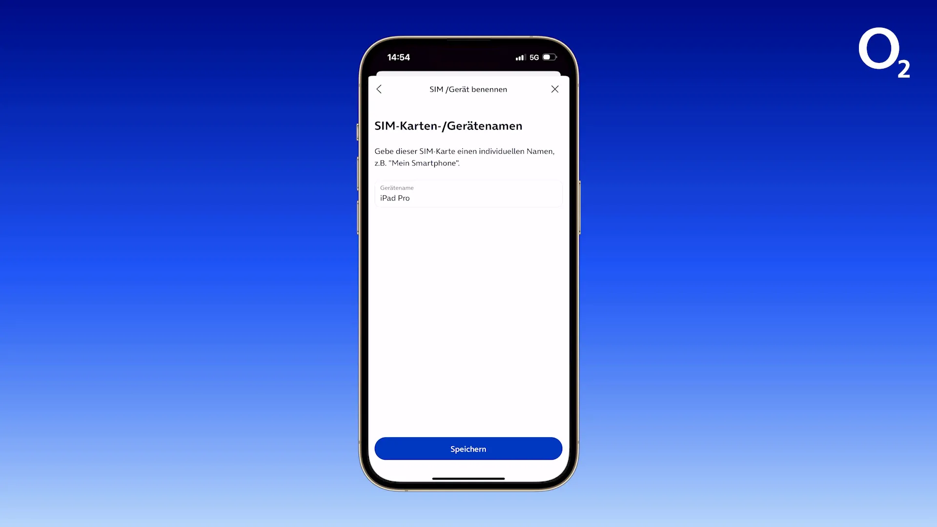 SIM-Kartenbezeichnung ändern
