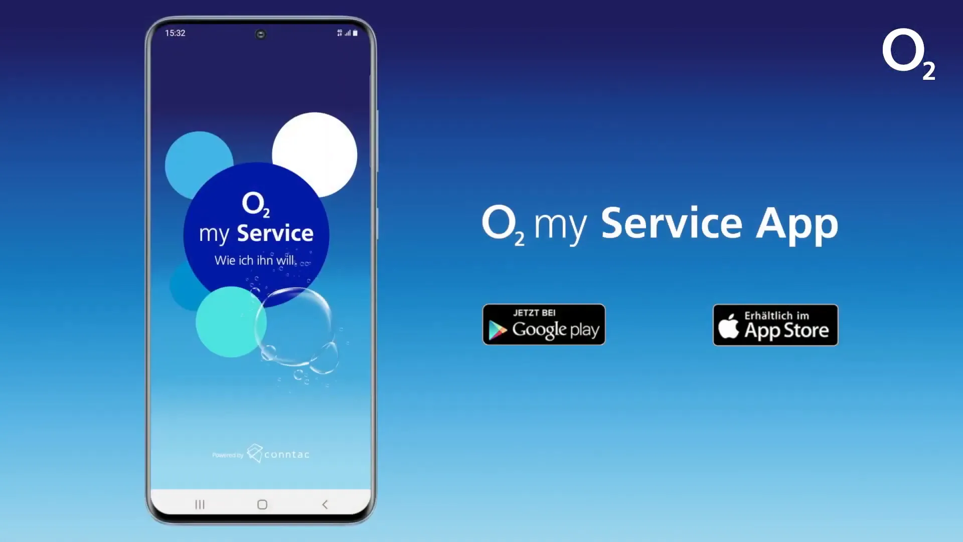 Benutzeroberfläche der o2 myservice App