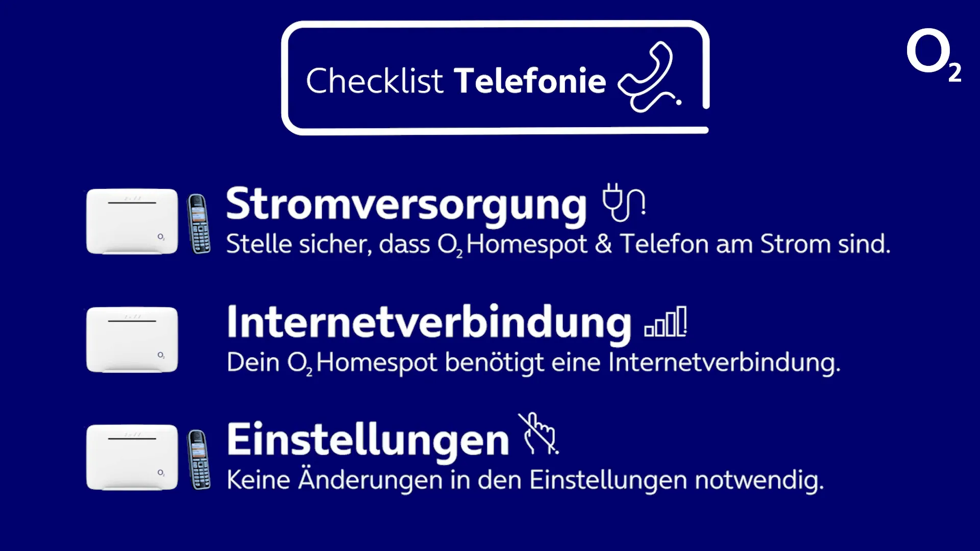 Keine zusätzlichen Einstellungen erforderlich