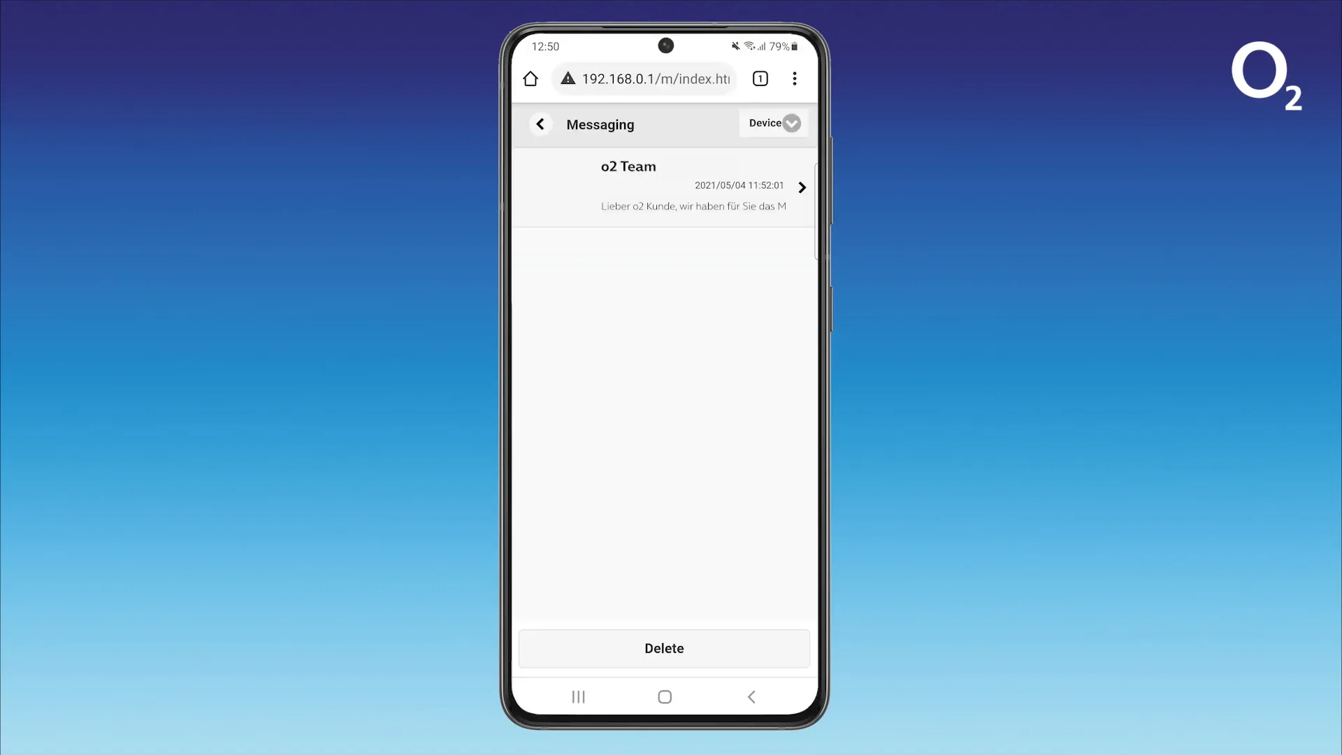 SMS-Management im ZTE Hotspot