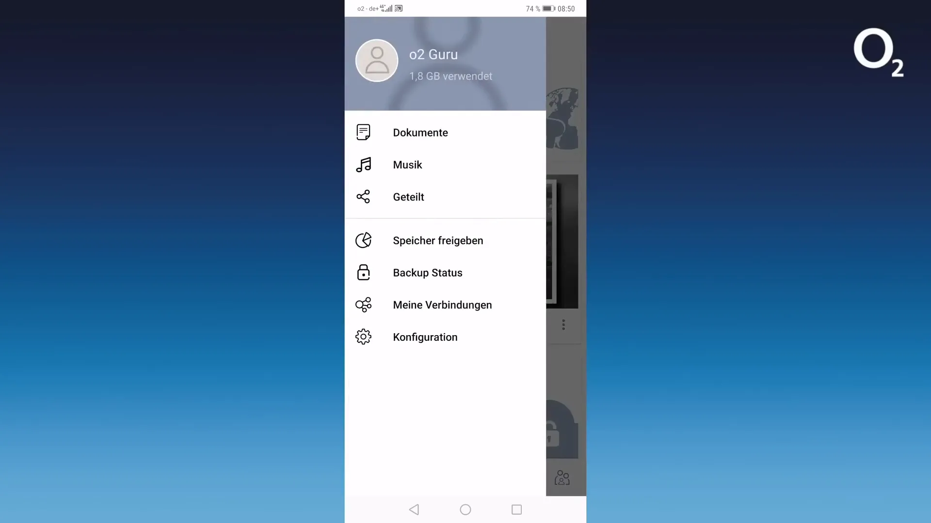 Integration sozialer Netzwerke in der o2 Cloud