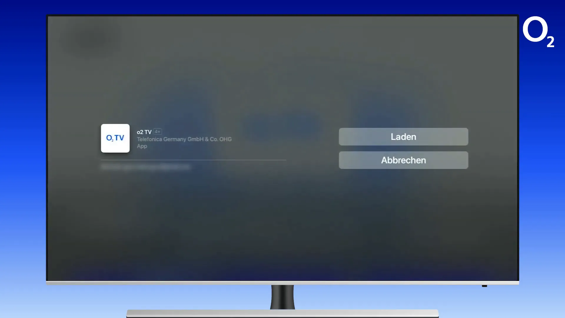 Ladebutton der o2 TV-App