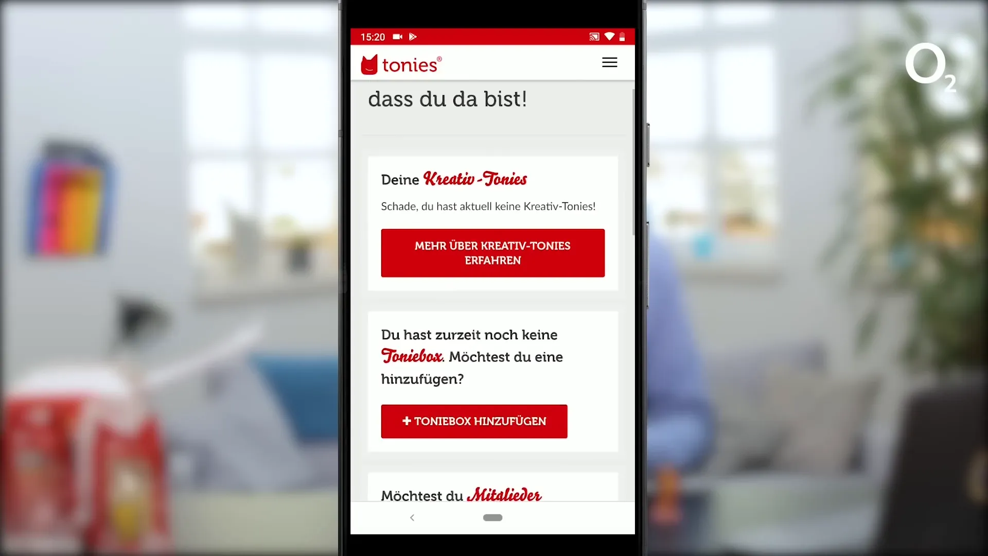 Einrichtung der Toniebox