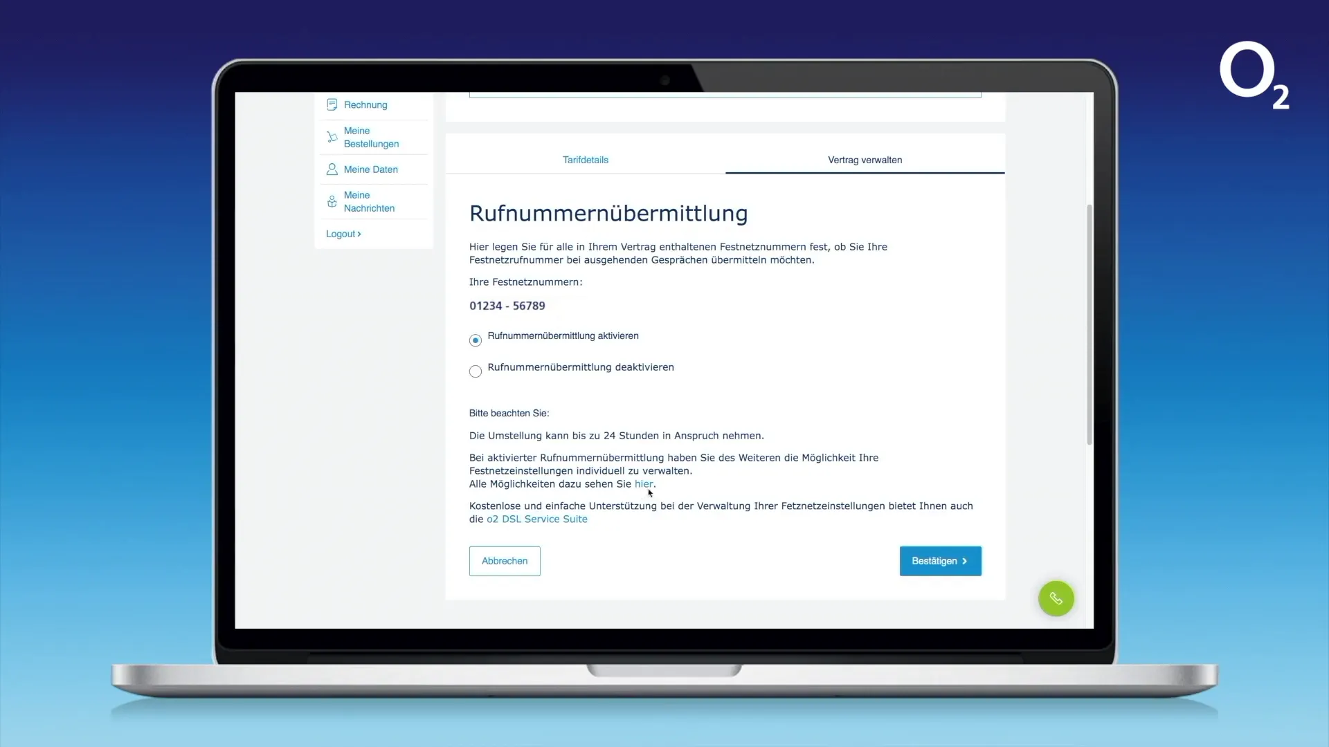 Weitere Informationen zur Rufnummernübermittlung