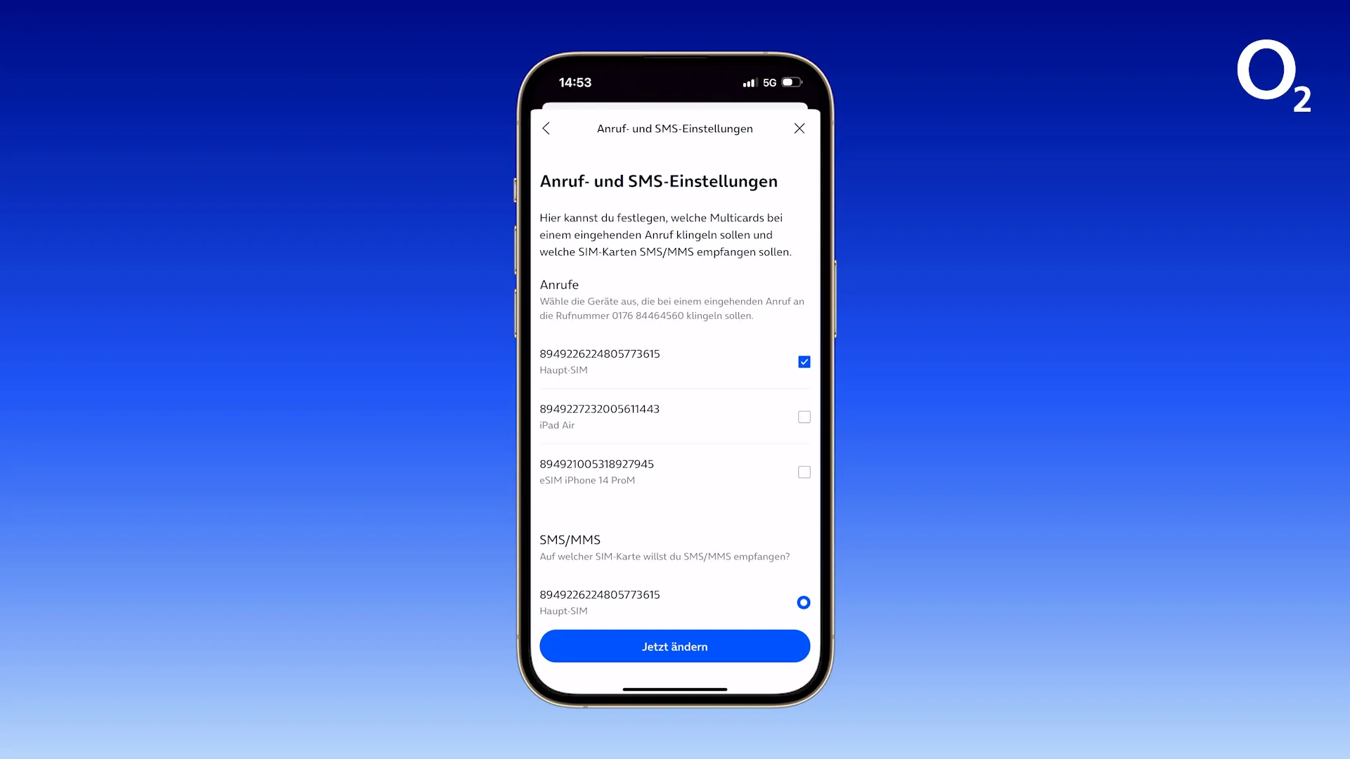 Überblick über aktuelle Einstellungen