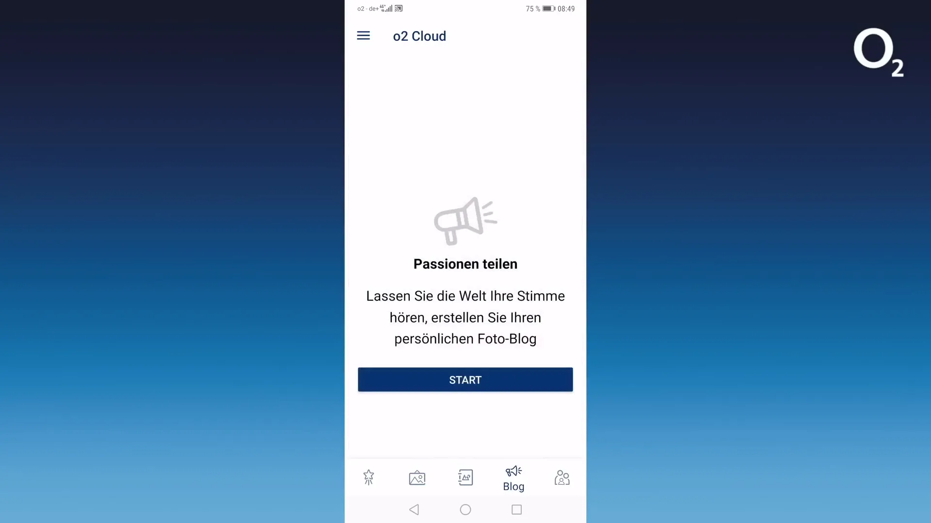 Blockfunktion in der o2 Cloud