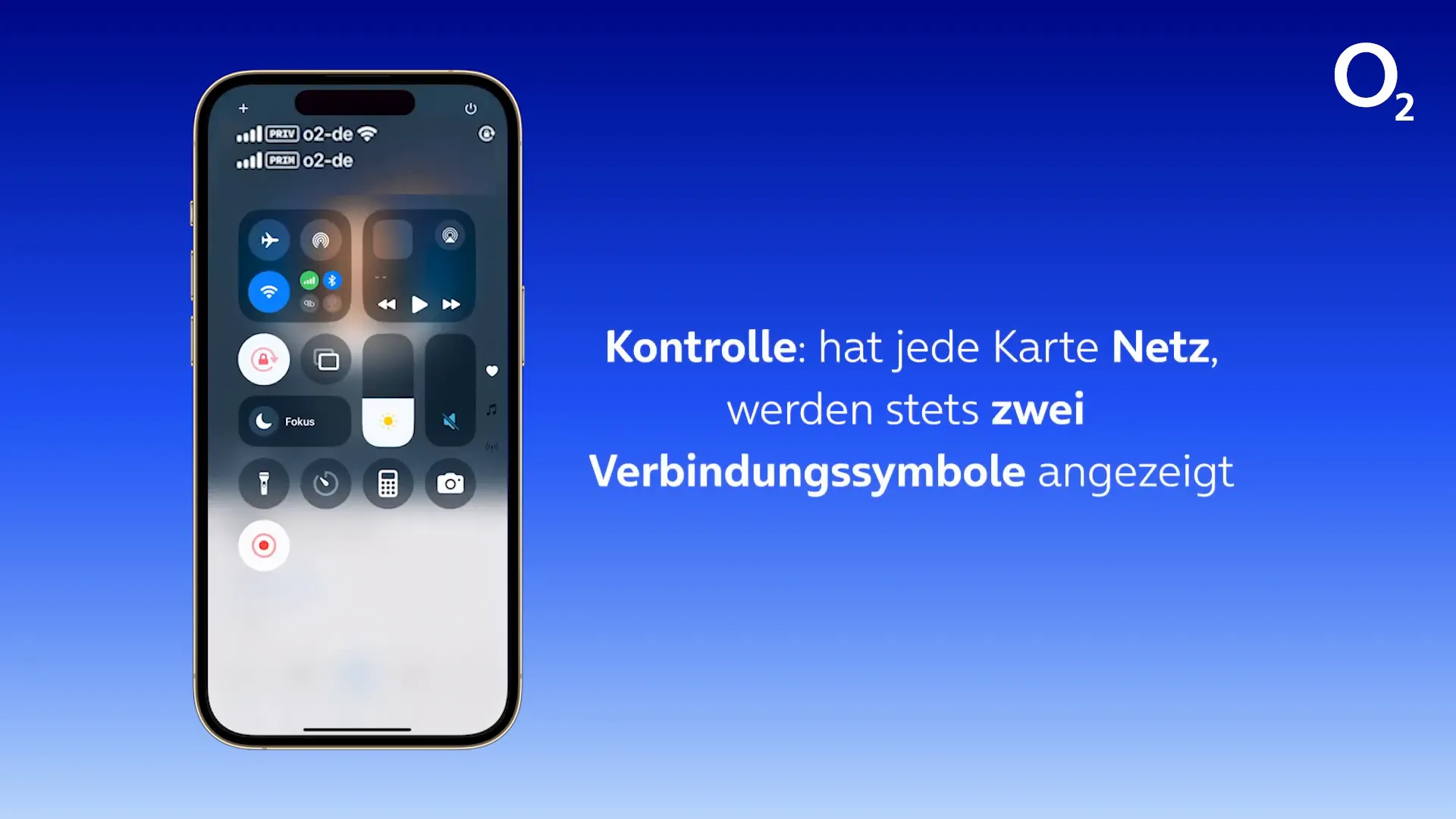 Verbindungssymbole für beide SIM-Karten