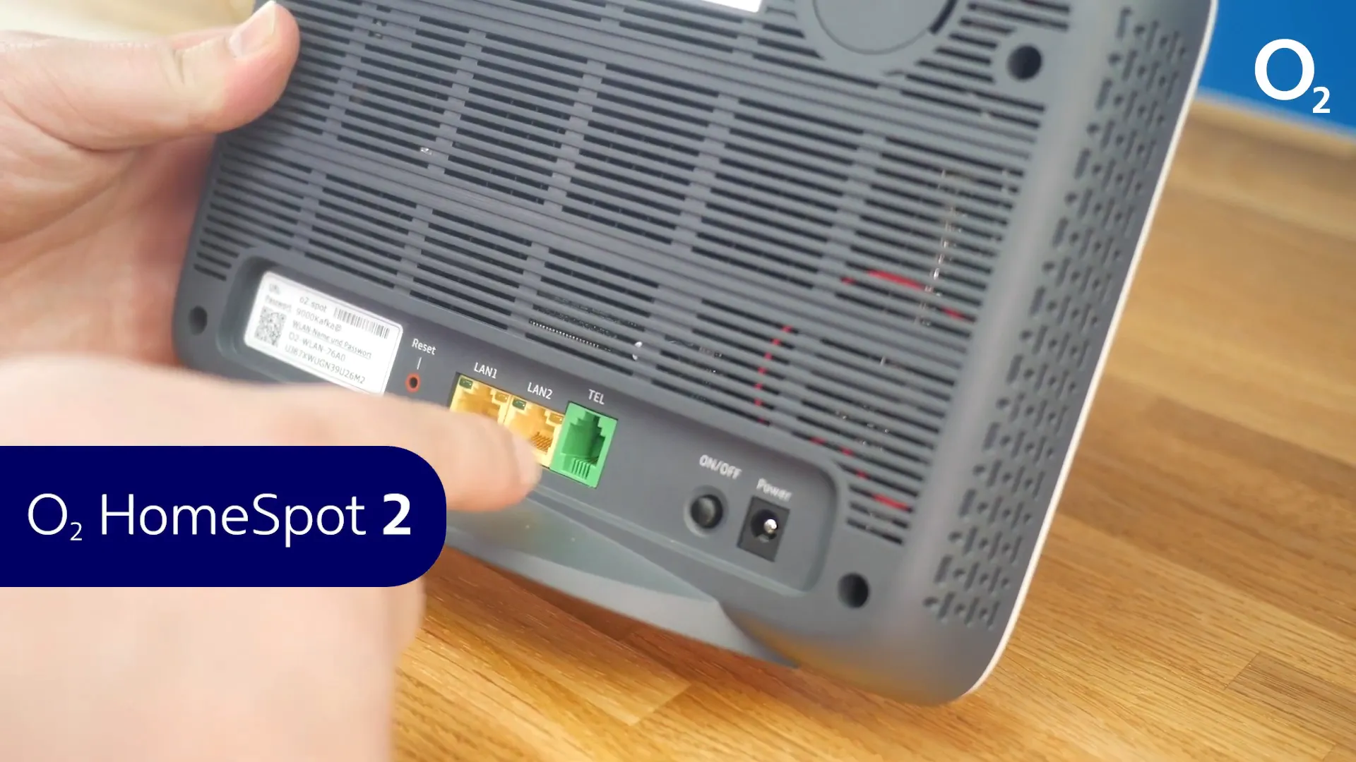 RJ11-Anschluss auf der Rückseite des o2 HomeSpot 2