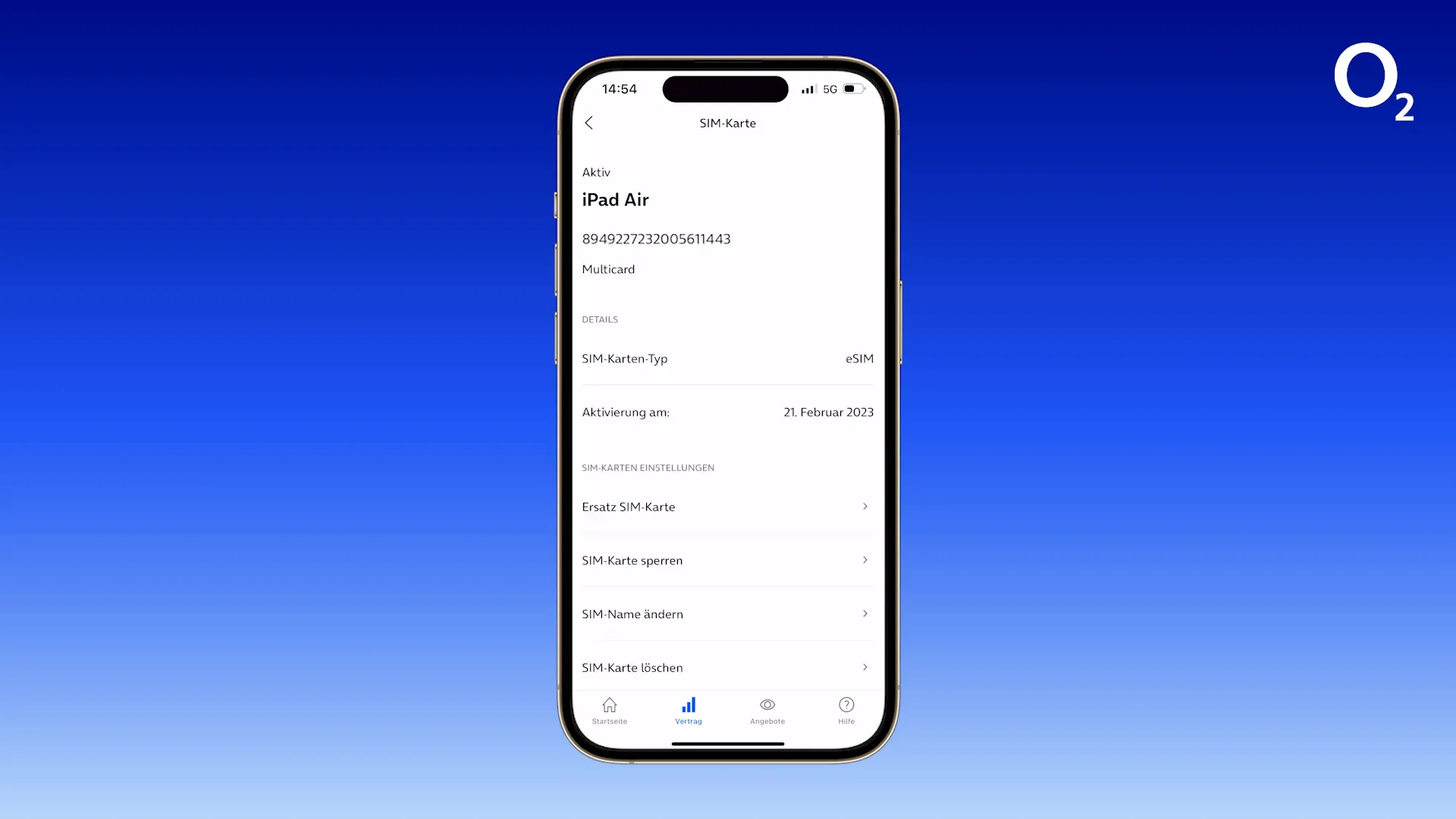 Personalisierte Bezeichnungen für SIM-Karten