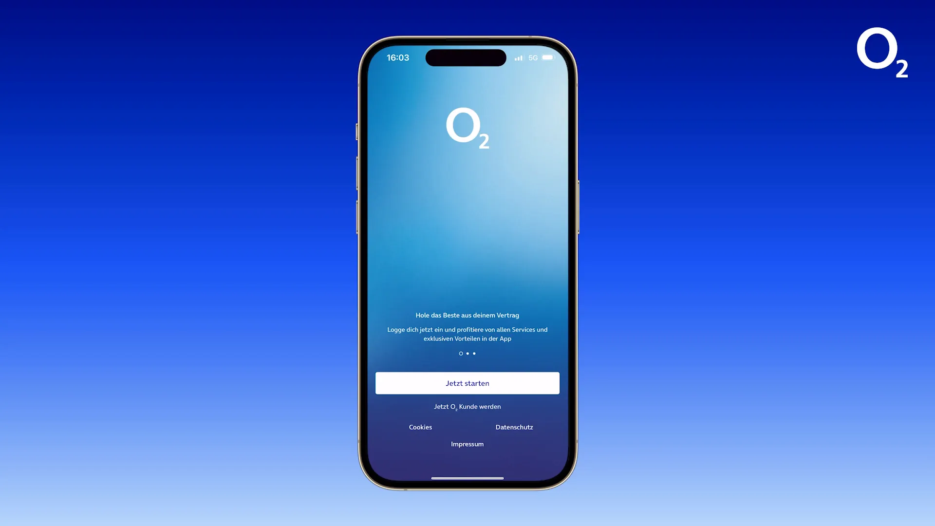 Erster Start der Mein o2 App