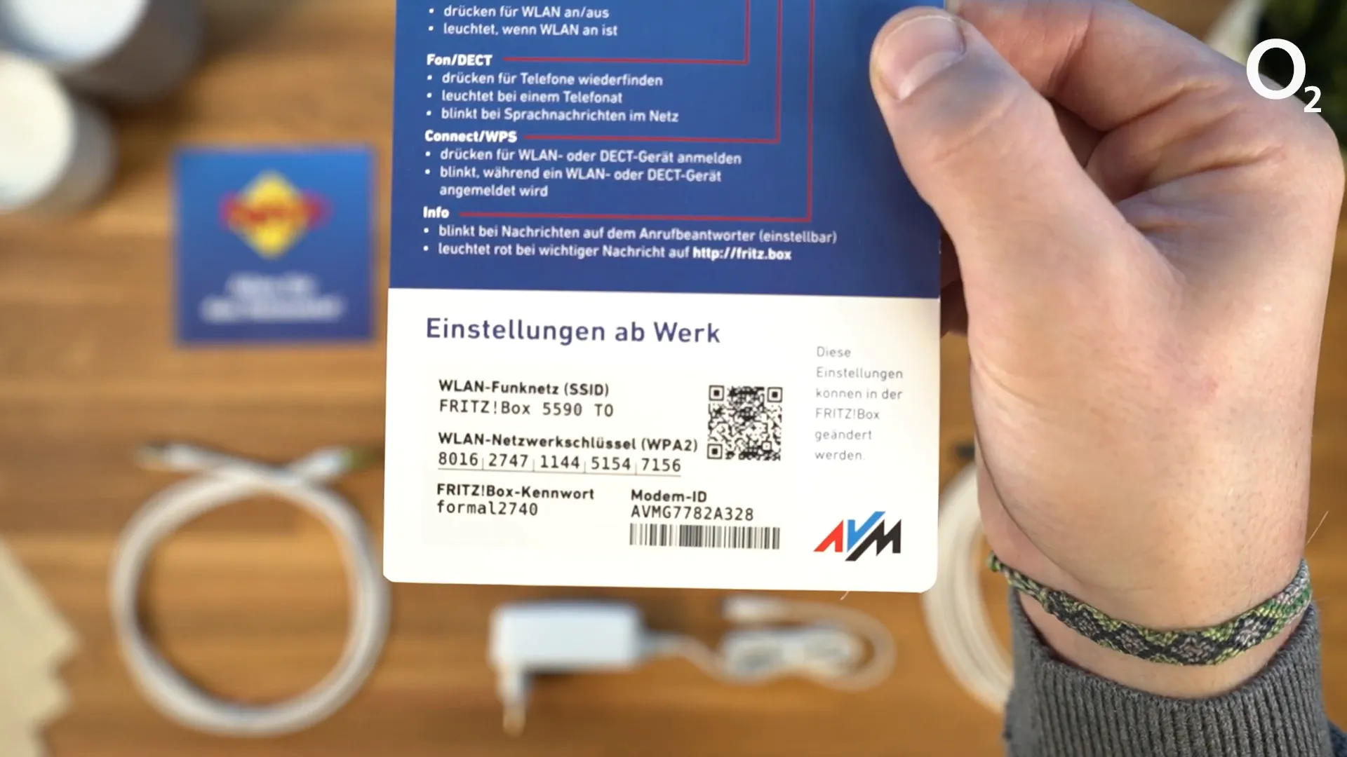 Bestätigung der Modem ID