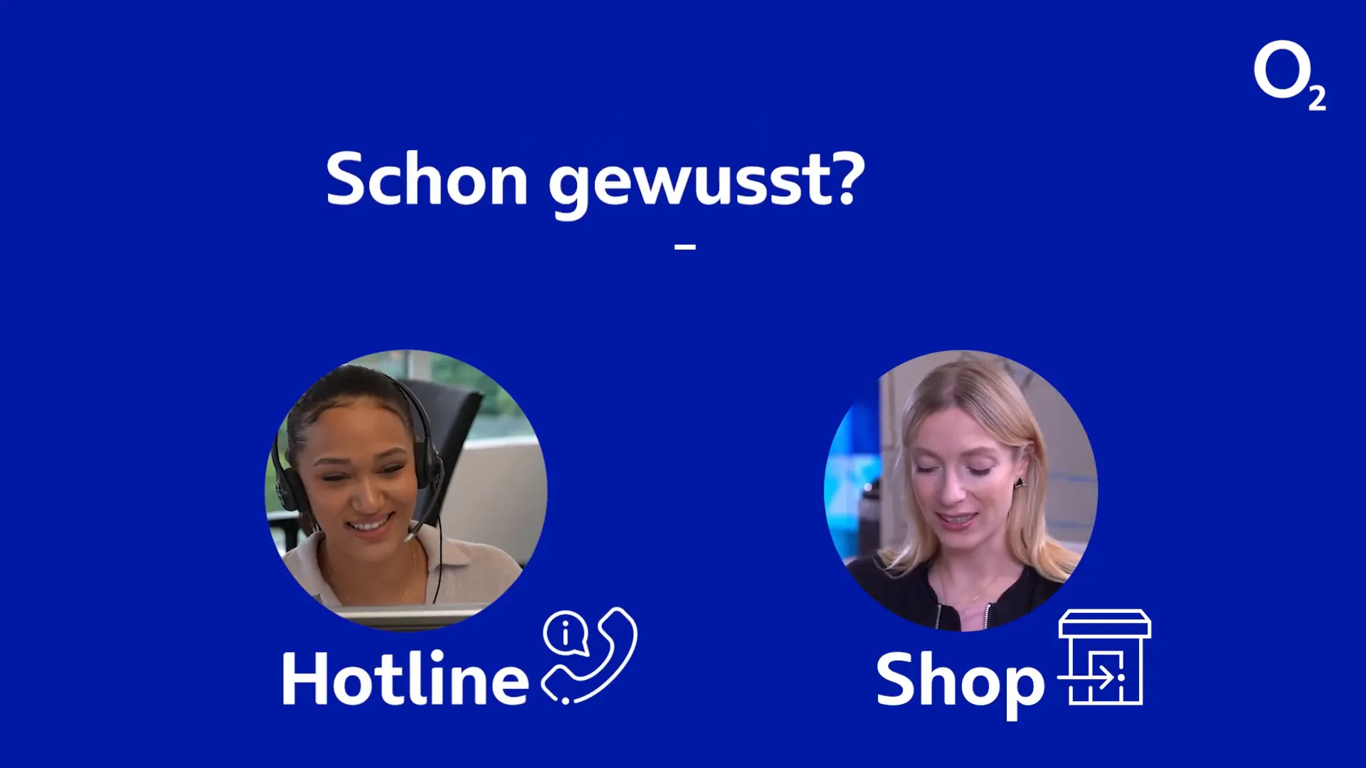 O2 Hotline und Shops