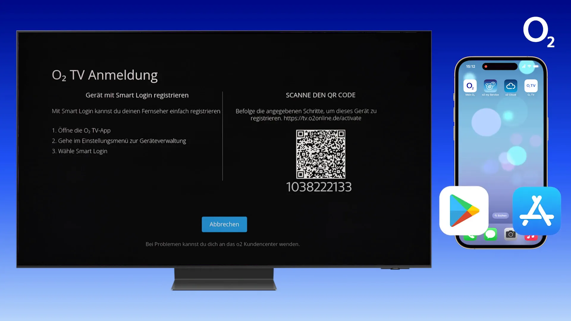 QR-Code für die Anmeldung