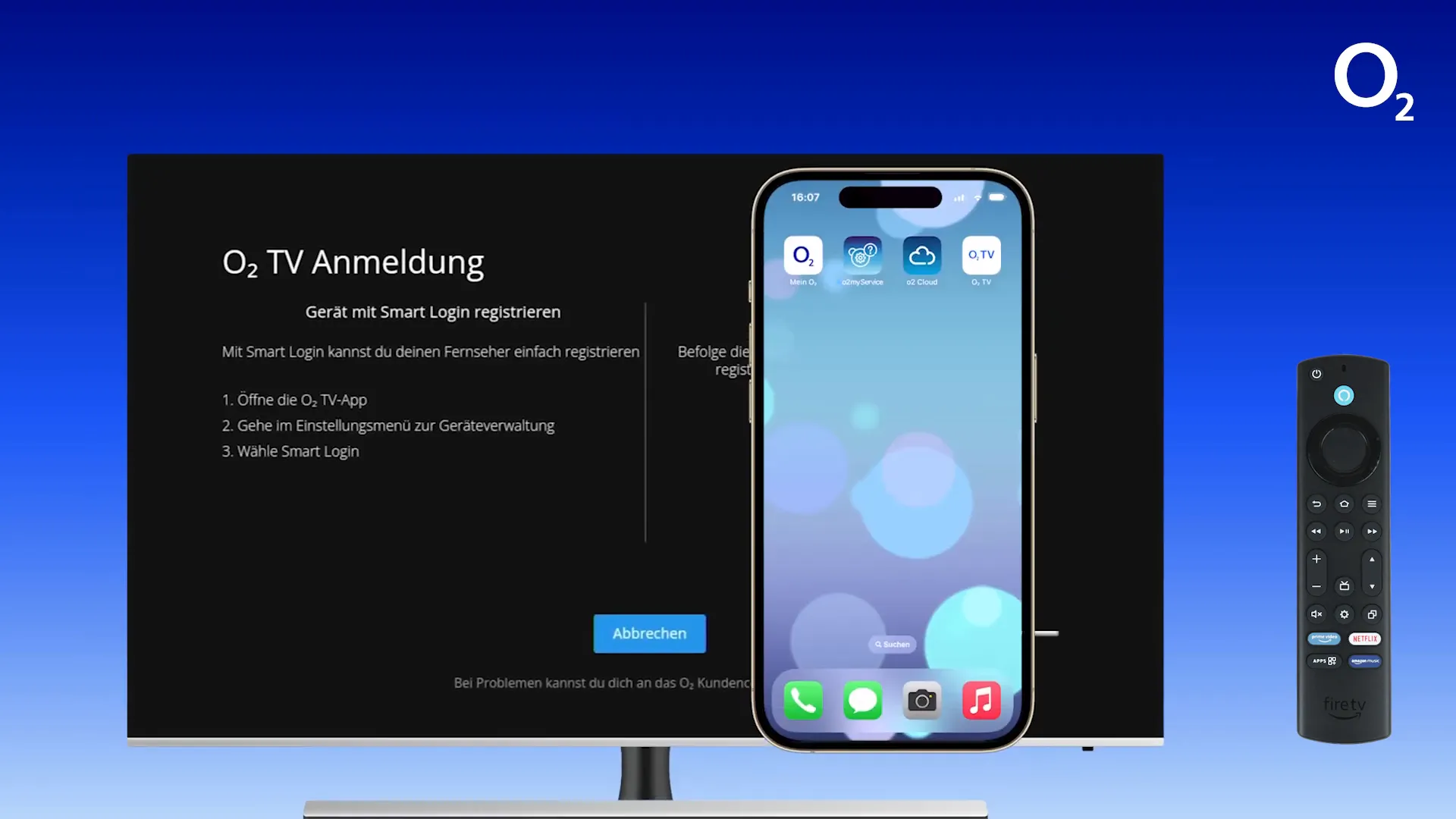 QR-Code auf dem Fernseher