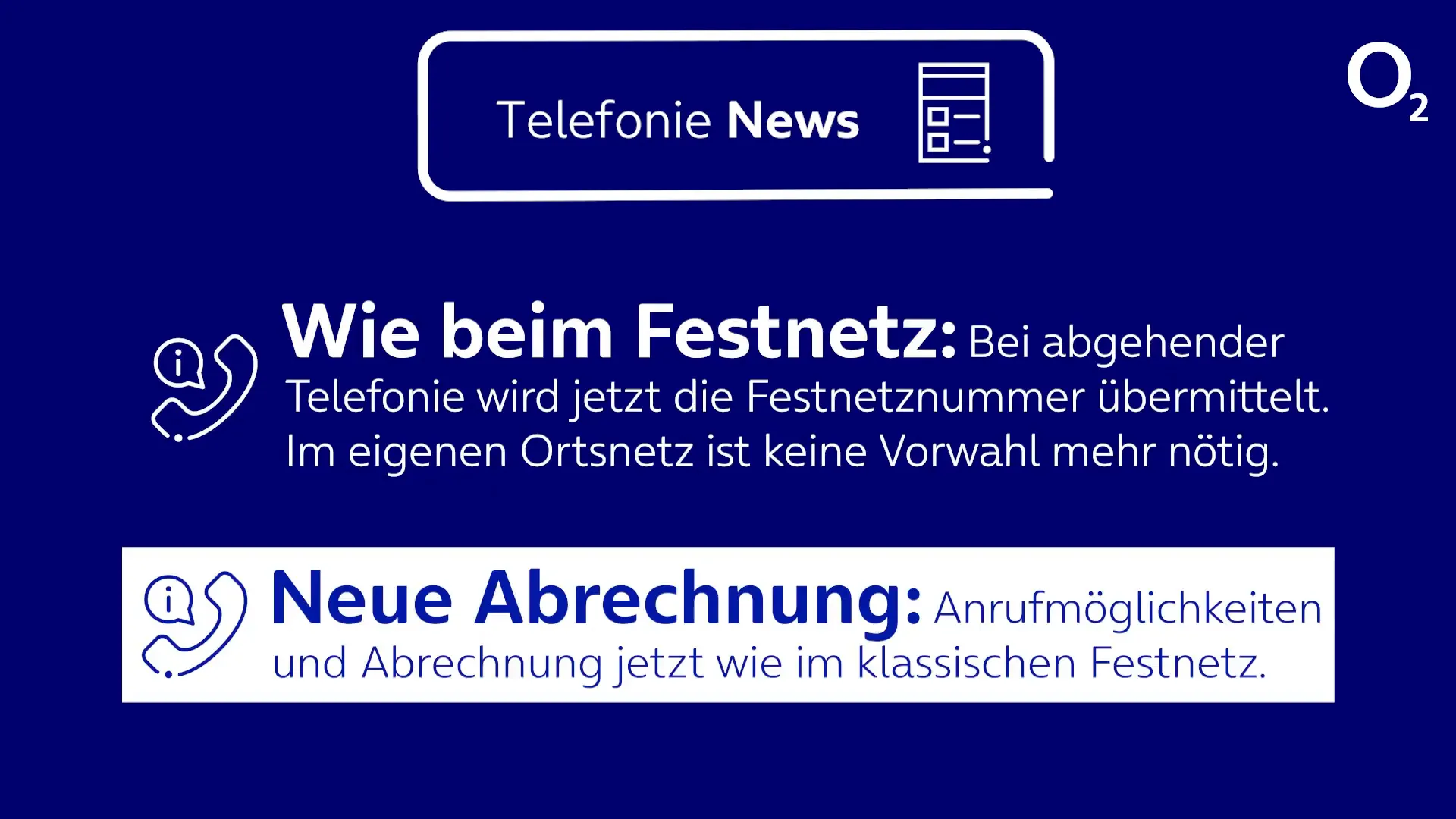 Neuigkeiten zur o2 HomeSpot Telefonie