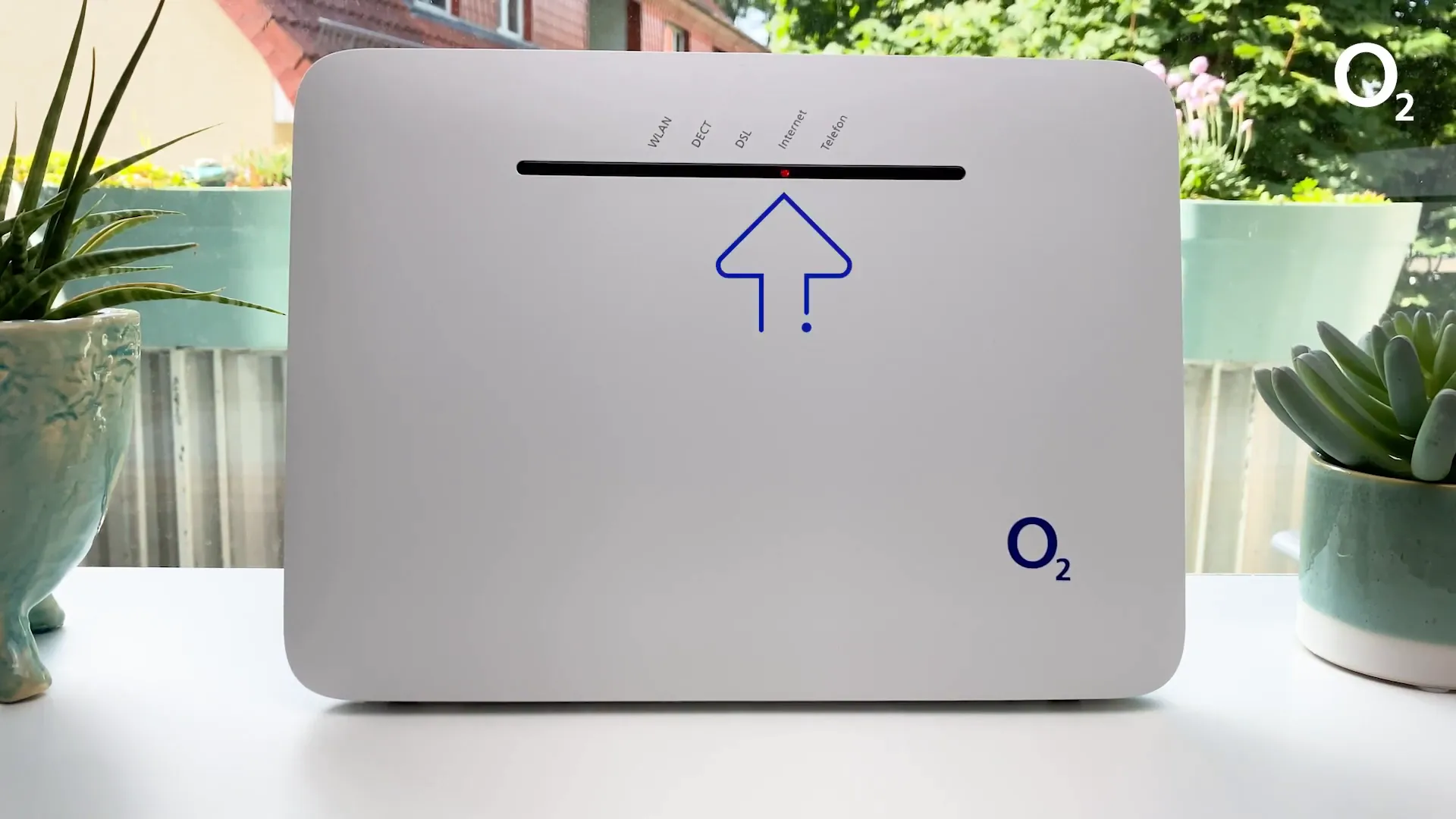 Status-LEDs der o2 Homebox 3 während der Ersteinrichtung