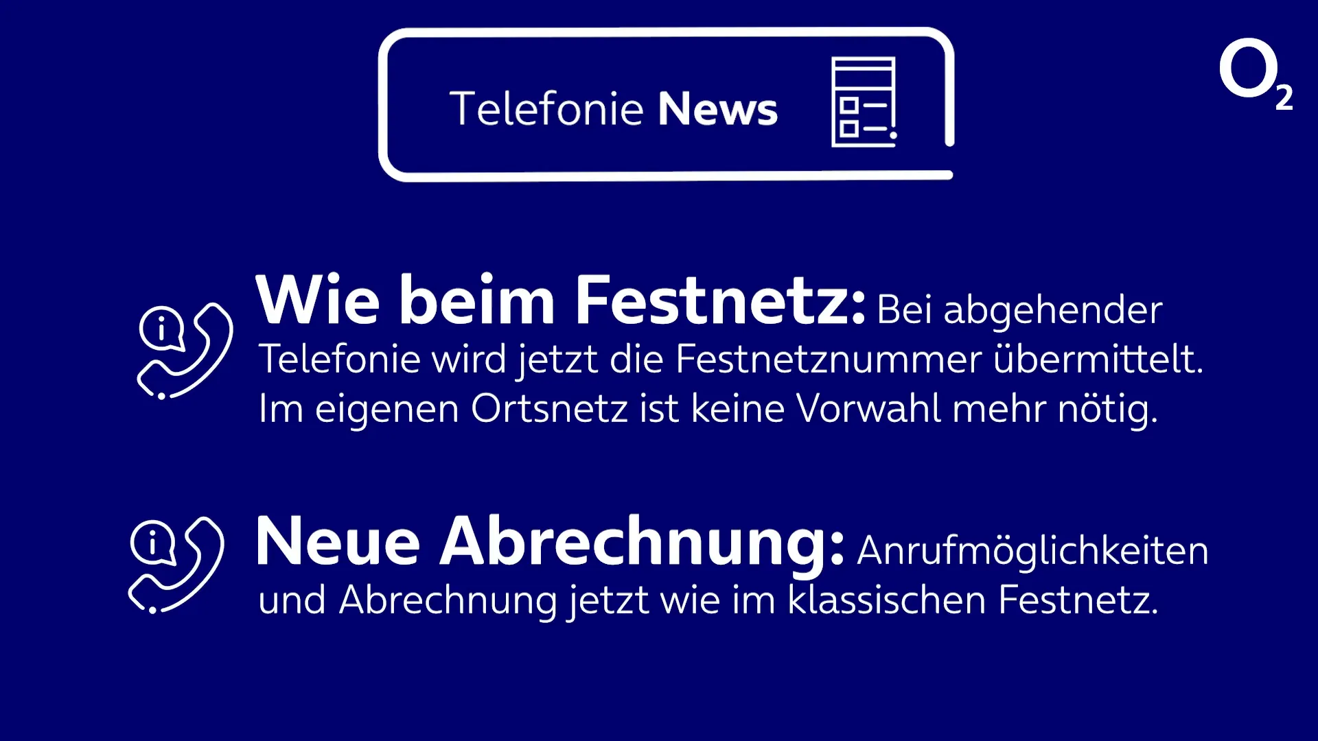 Keine Vorwahl für lokale Anrufe erforderlich
