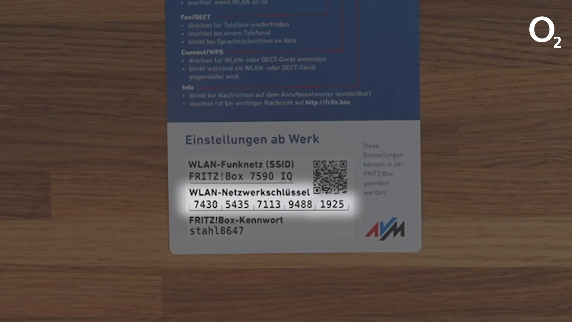Netzwerkschlüssel eingeben